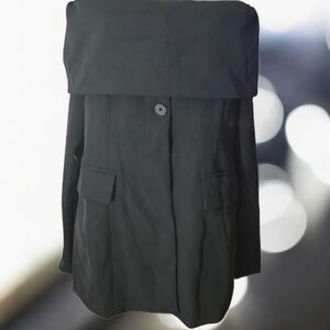 Sierra Darien Black Off Shoulder Blazer Size XL